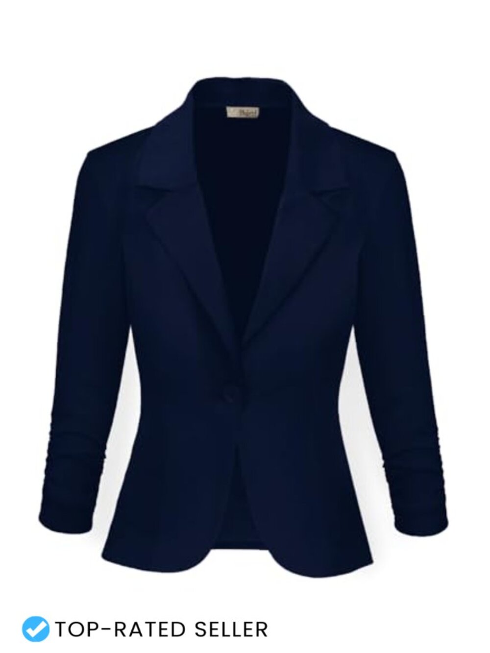 Women's Comfy Ponte Blazer Long Sleeve Notch Collar Business Casual